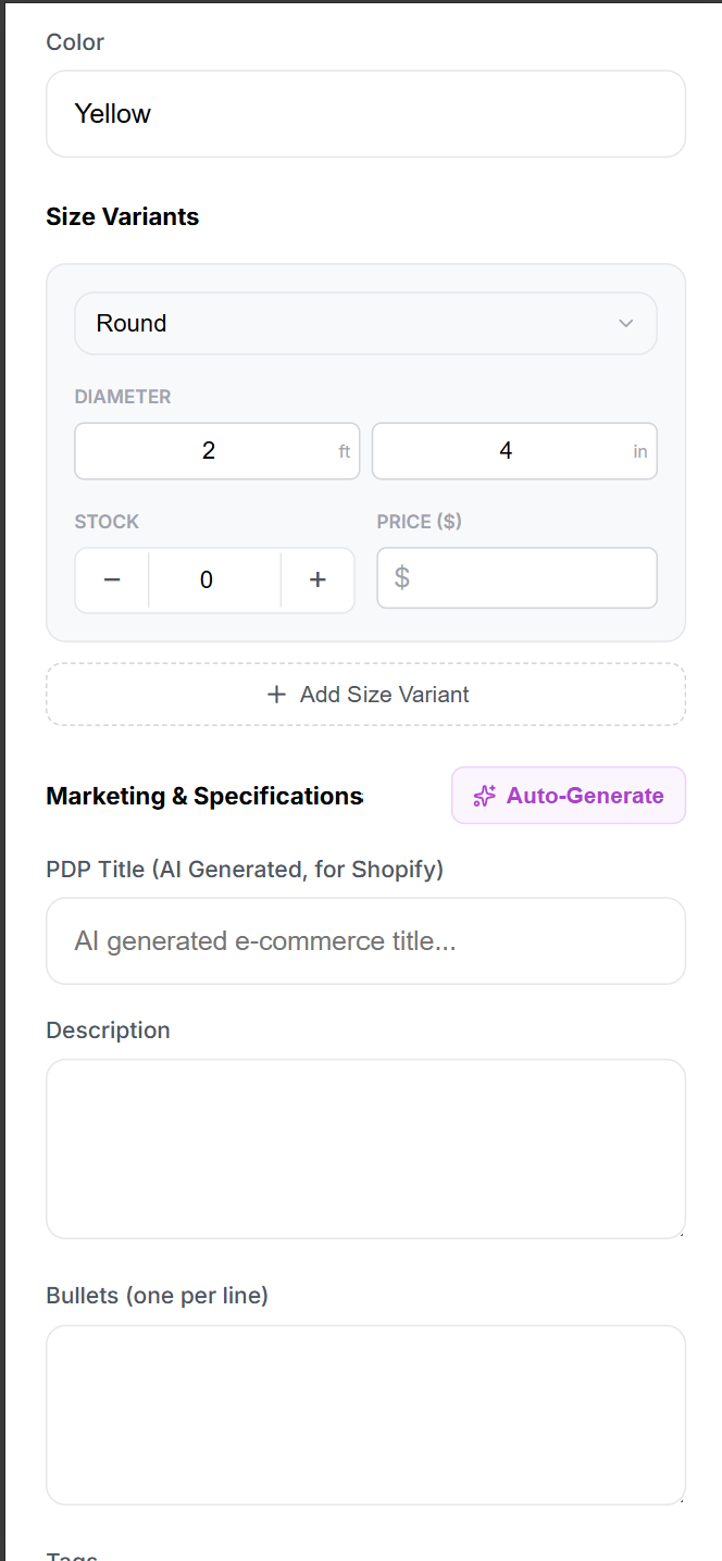 Auto-generate marketing content